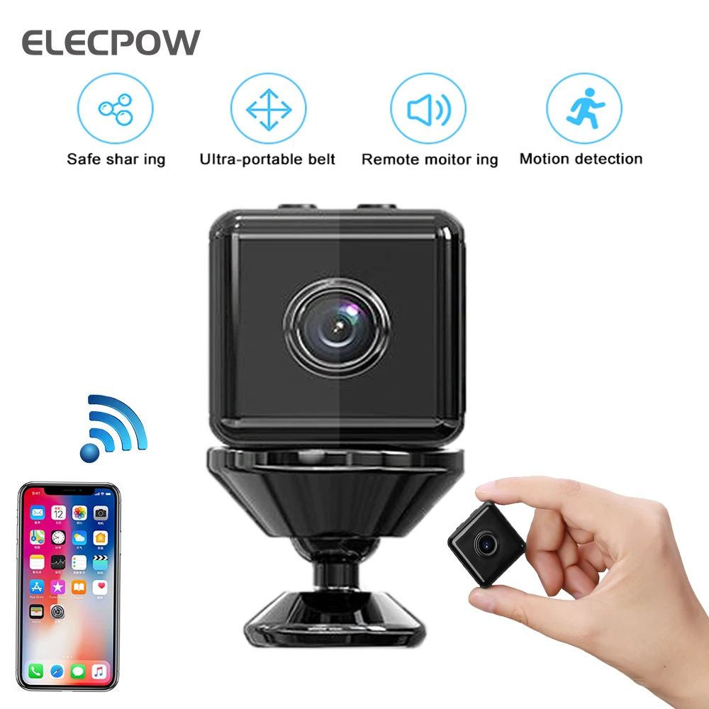 

Elecpow IP Camera 1080P Full HD Wireless Wifi Mini Cam Motion Detection Surveillance Camera Recorder Night Vision For Home Safe