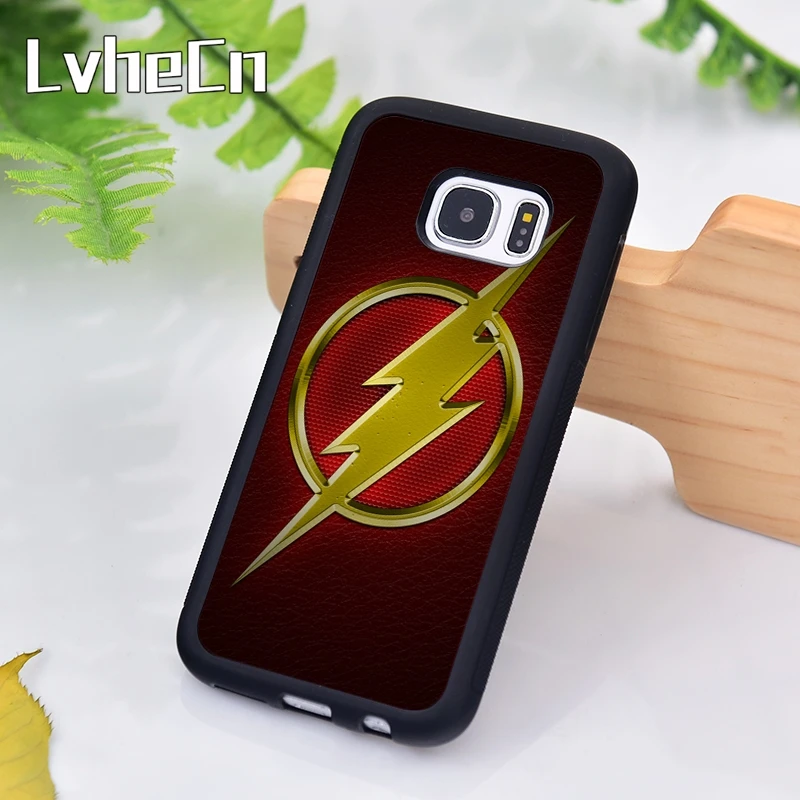 Чехол для телефона LvheCn Super Hero The Flash DC Comics с логотипом samsung Galaxy S9 S8 S10 Plus Lite S6 S7 Edge S5 Note