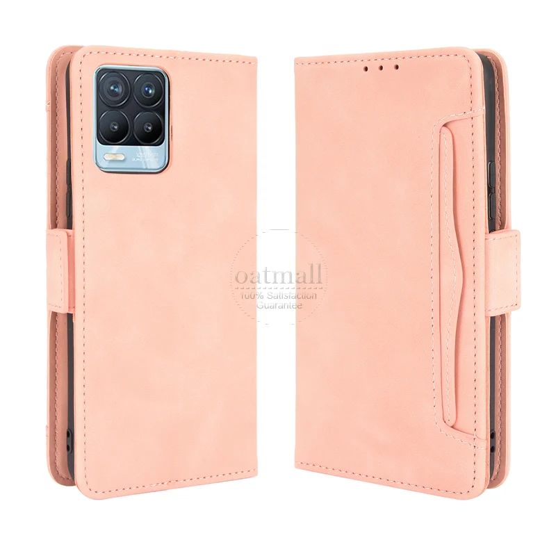 wallet cases for oppo realme 8 pro 4g case magnetic closure book flip cover for oppo realme 8 leather card holder phone bags free global shipping