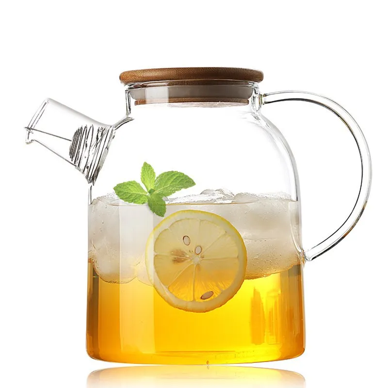 

Креативный стеклянный чайник, кувшин для холодной воды, чайник, прозрачный чайник, контейнер для сока, фруктового чая, практичная чайная пос...