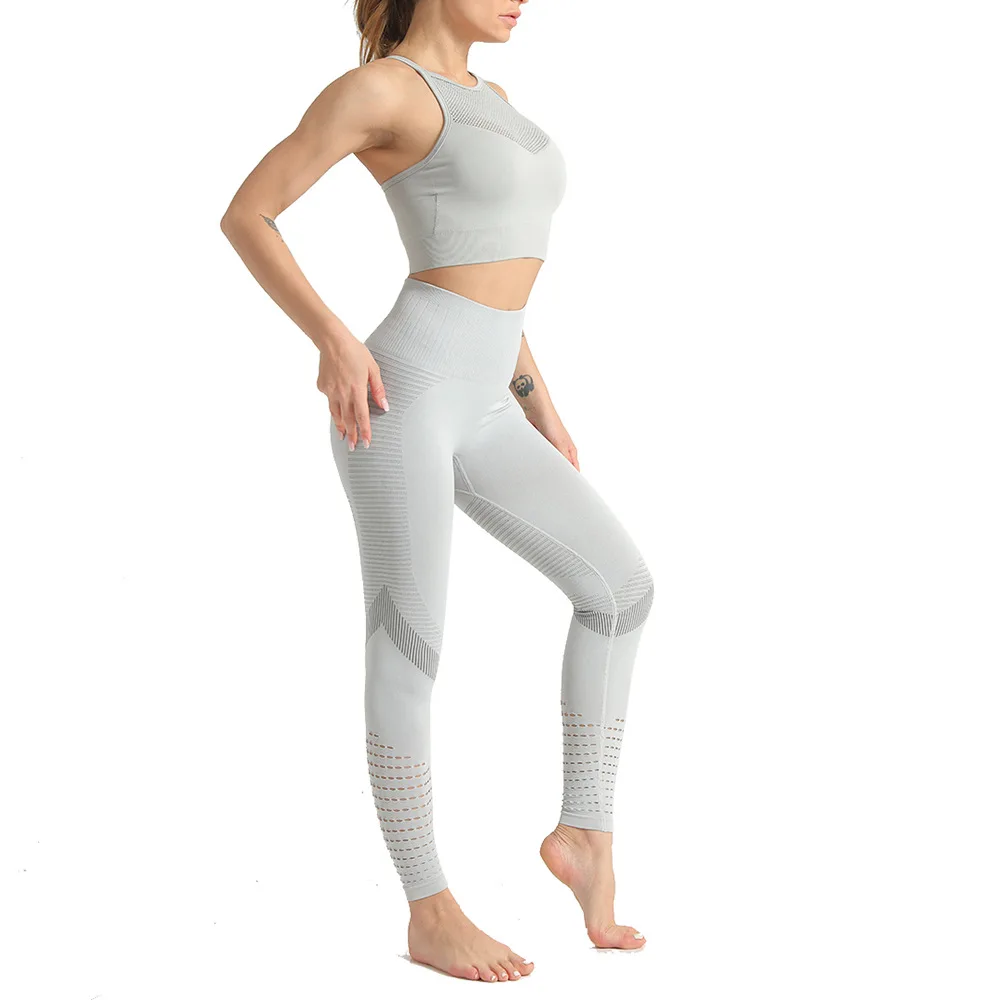 Спортивный костюм для женщин бесшовный спортивный бега спортивная одежда