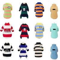 stripe print dog winter warm sweater for small large dog chihuahua golden retriever coat puppy suit dogs pets clothing