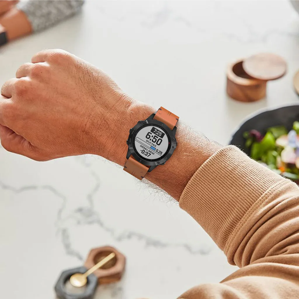 Силиконовый ремешок для наручных часов Garmin fenix 6 S/6 Spro умных сменный мужских и