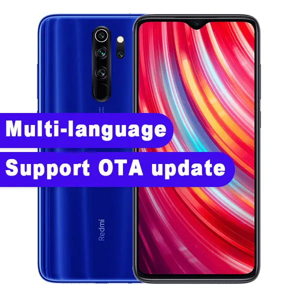 Global ROM Blue Смартфон Xiaomi Redmi Note 8 Pro с глобальной прошивкой, 6 ГБ, 64 ГБ, Восьмиядерный процессор MTK Helio G90T, 64 мп, камера заднего вида, 4500 мА/ч, 2340x1080 - Цвет: Global ROM Blue