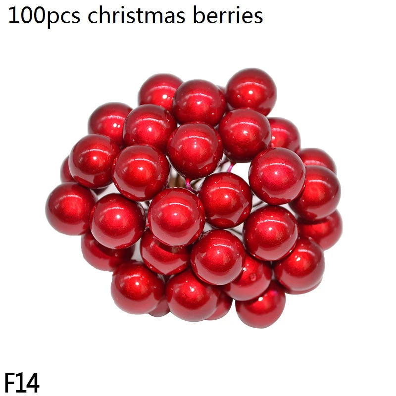 F14 dark red berries 10-40 см золотое железное металлическое кольцо, венок, гирлянда, сделай сам, настенная подвесная гирлянда, рождественские, свадебные украшения, металлические кольца - Цвет: F14 dark red berries