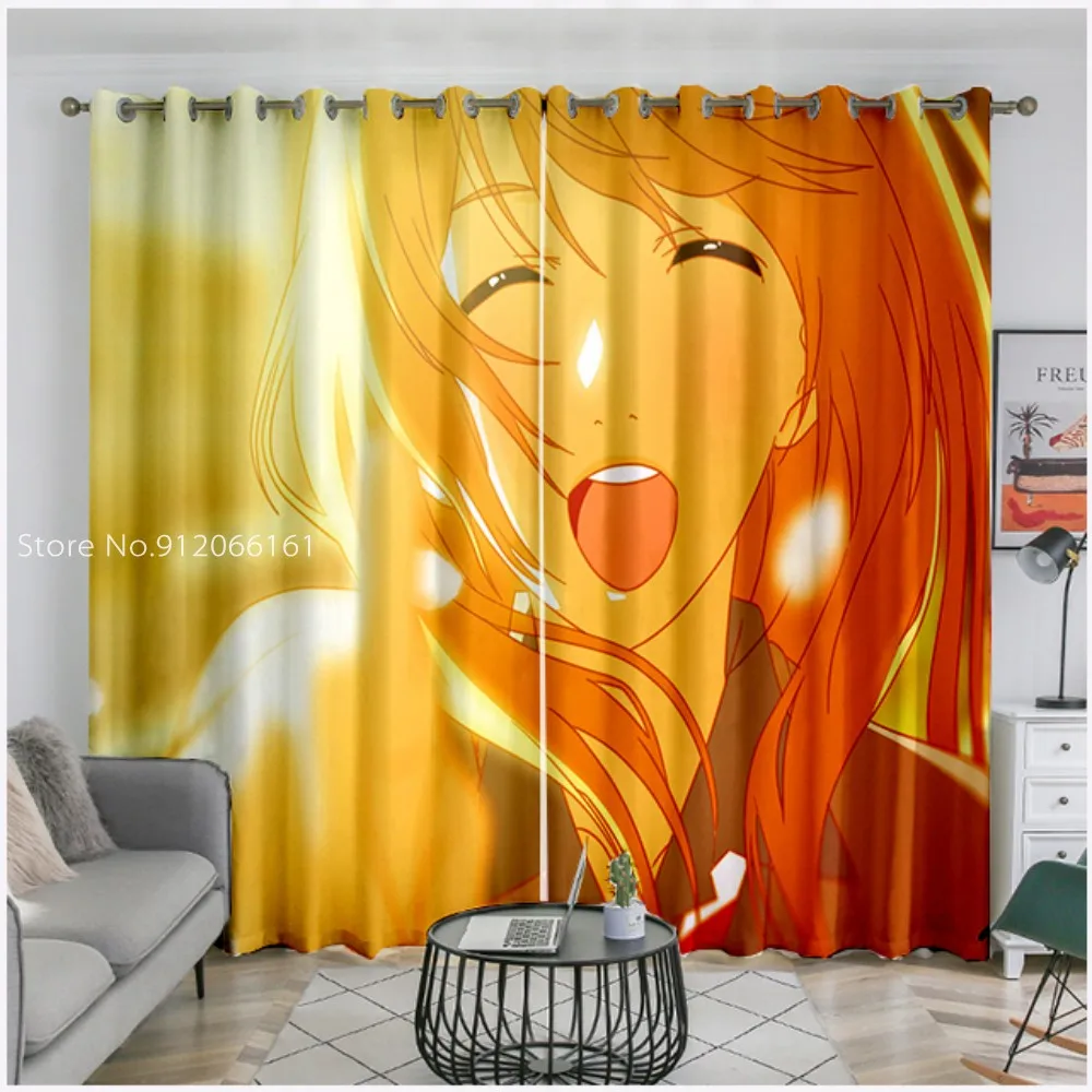 Оконные драпировки аниме April Is Your Lie манга домашний декор микрозатенение