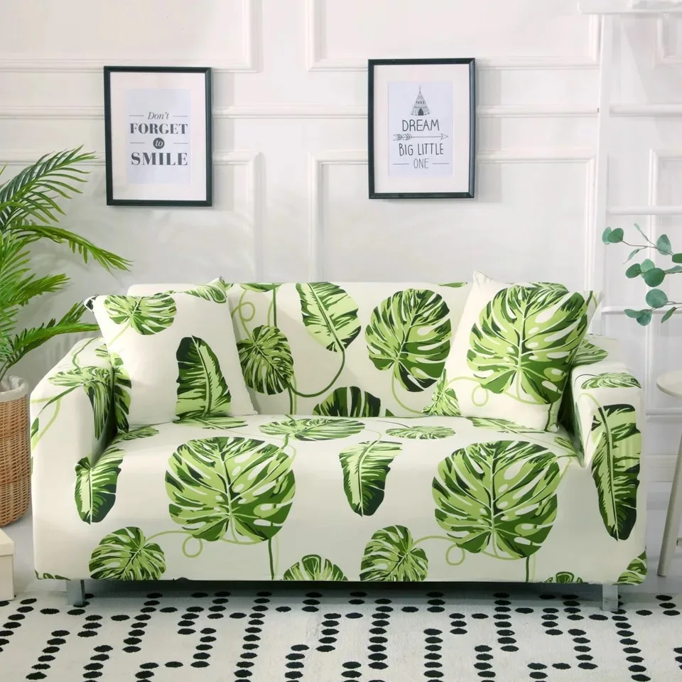 Modern Spandex Stretch Sofa Cover for Living Room Printed Couch Cover Slipcovers for 1/2/3/4-seater funda sofa housse de canap