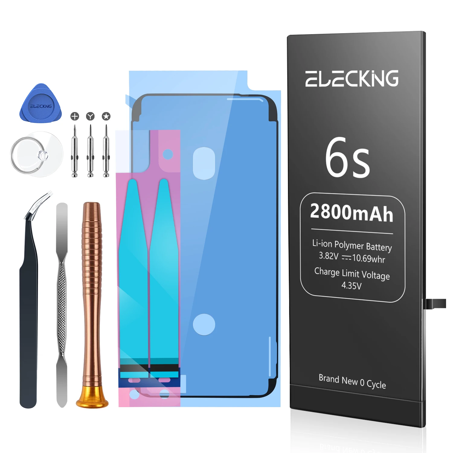 ELECKING 2800 мА/ч мобильный телефон оригинальный аккумулятор для iphone 6S Замена
