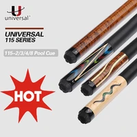 new universal un115 series 11 7512 75mm billiard pool cue stick kamui tip technology maple shaft billar kit for chinese black 8