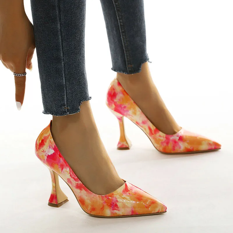 

2021; Модные женские туфли на высоком каблуке; Женская обувь для вечеринок; Брендовые женские туфли-лодочки, женские туфли на высоком каблуке ...