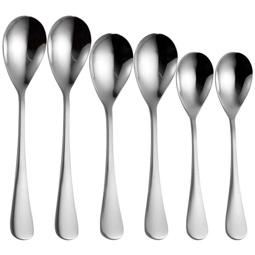 

6Pcs/Set Stainless Steel Dinner Black Gold Dinnerware Set Knife Fork Coffee Spoon Cutlery Set Kitchen Tableware Silverware Sets