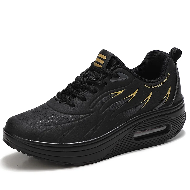 

Vintage Trainers Zapatillas Mujer Thick Sole Air Cushion Sneakers Women Shoes Casual Platform Wedge Ladies Footwear Sneaker