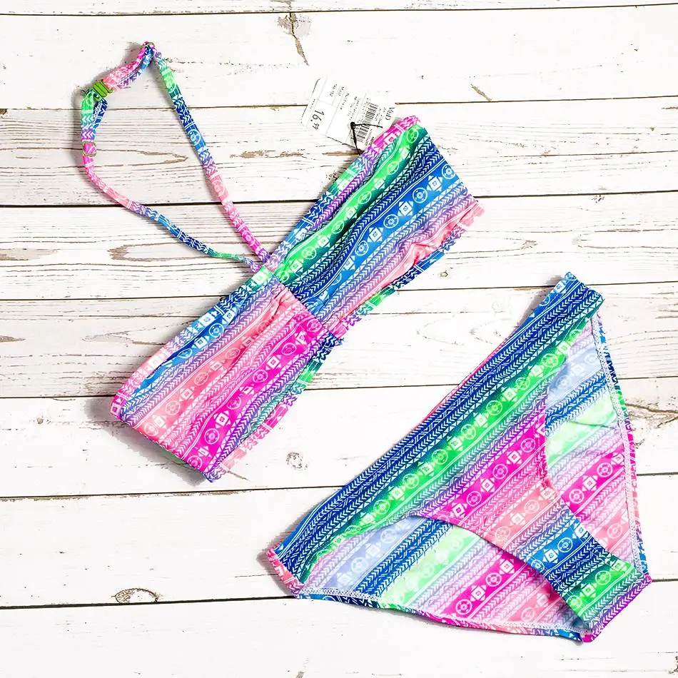 Комплекты бикини для девочек 2019 детские купальные костюмы детский купальник