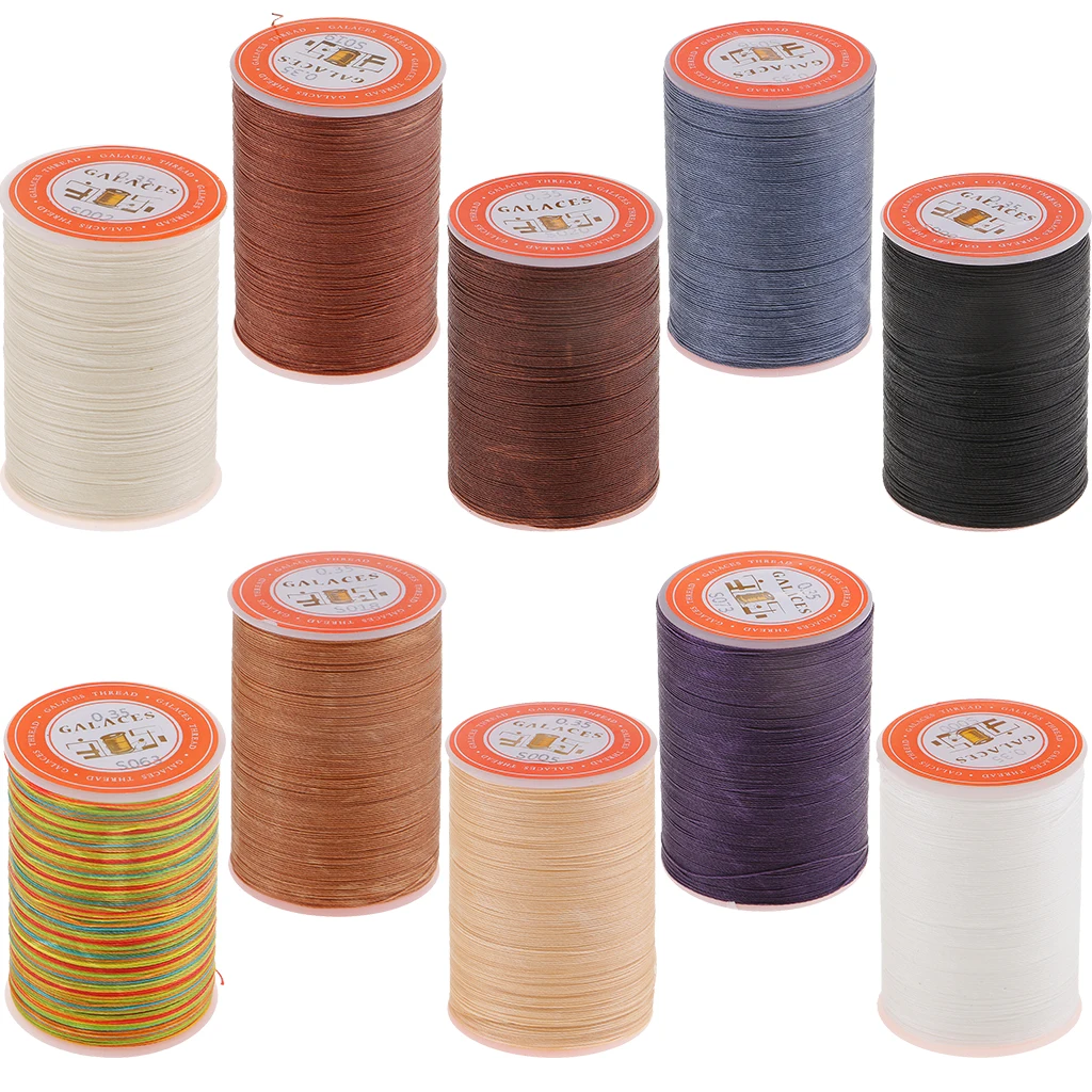 

300 Meters 0.35mm Leather Sewing Waxed Wax Thread Hand DIY Stitching Cord Craft