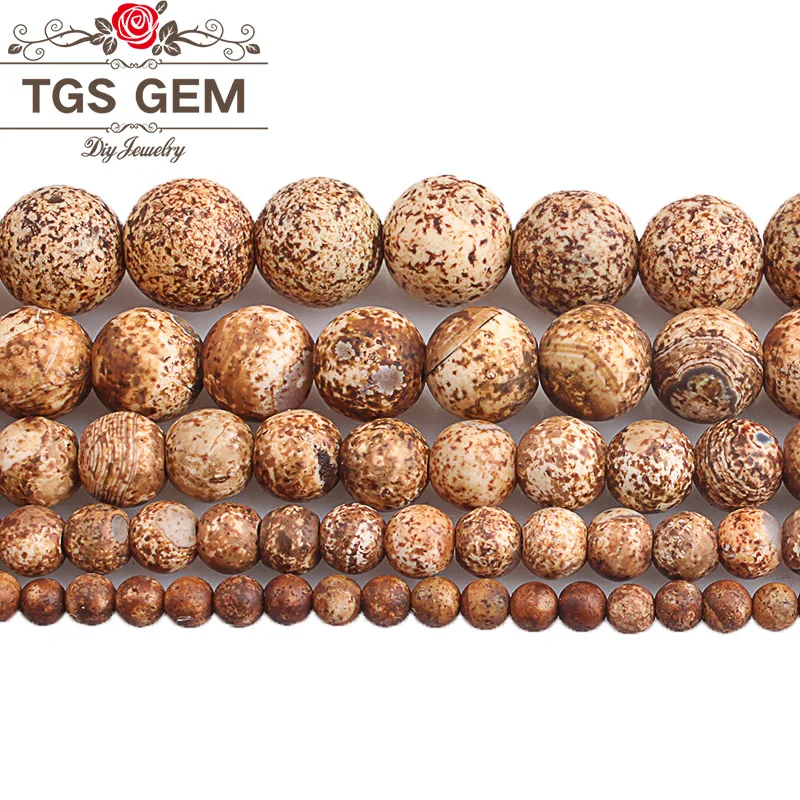 Бусины из натурального агата коричневый камень лая круглые бусины россыпью