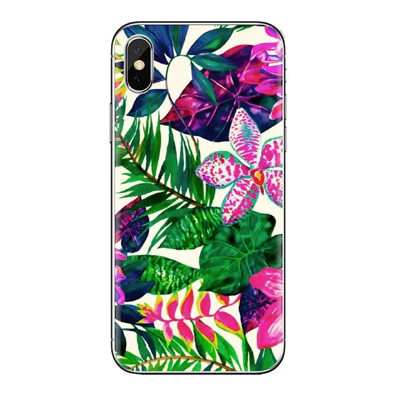 Для huawei G7 G8 P7 P8 P9 Lite Honor 4C 5X 5C 6X Коврики 7 8 9 Y3 Y5 Y6 II 2 Pro 2017 чехол из ТПУ с тропическим