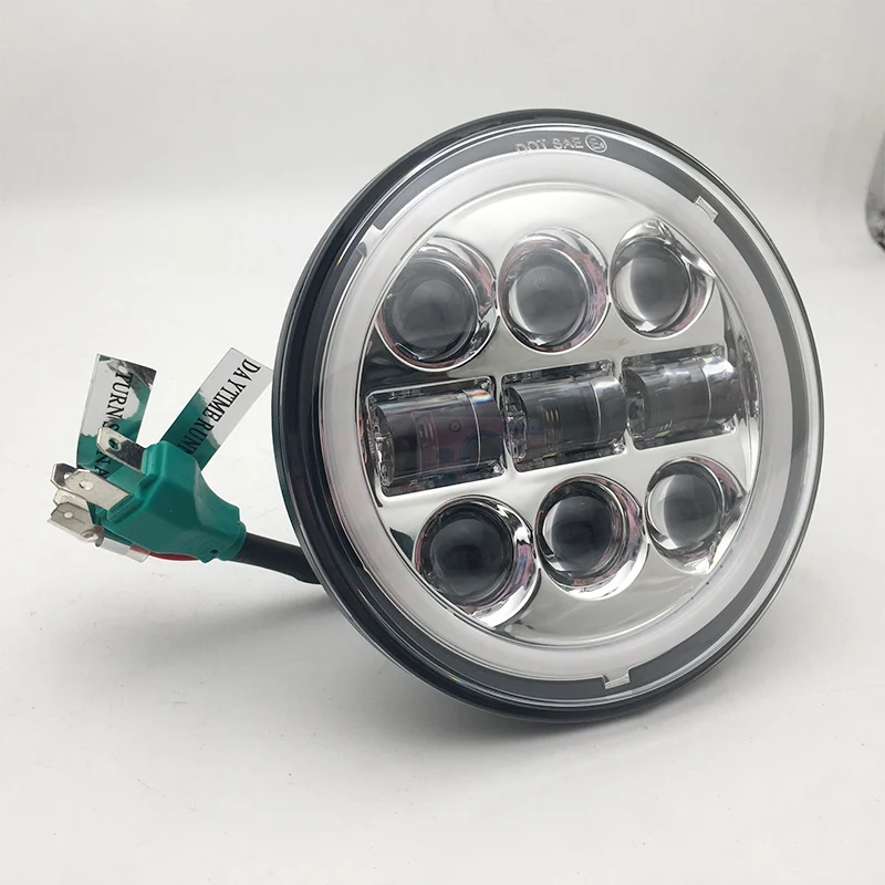 5 75-дюймовый светодиодный мотоциклетный проектор DRL дальнего/ближнего света для H