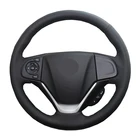 Ручное шитье чехол рулевого колеса автомобиля Обёрточная бумага кожа замша для Honda CR-V таможенный приходной ордер 2012 2013 2014 2015 2016 Оплетка на руль