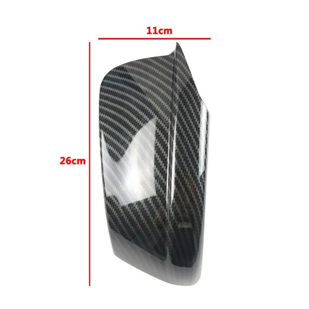 

50% Hot Sales 1 Pair Carbon Fiber Side Mirror Cover Caps for BM-W 5 Series F10 F18 2010-2013