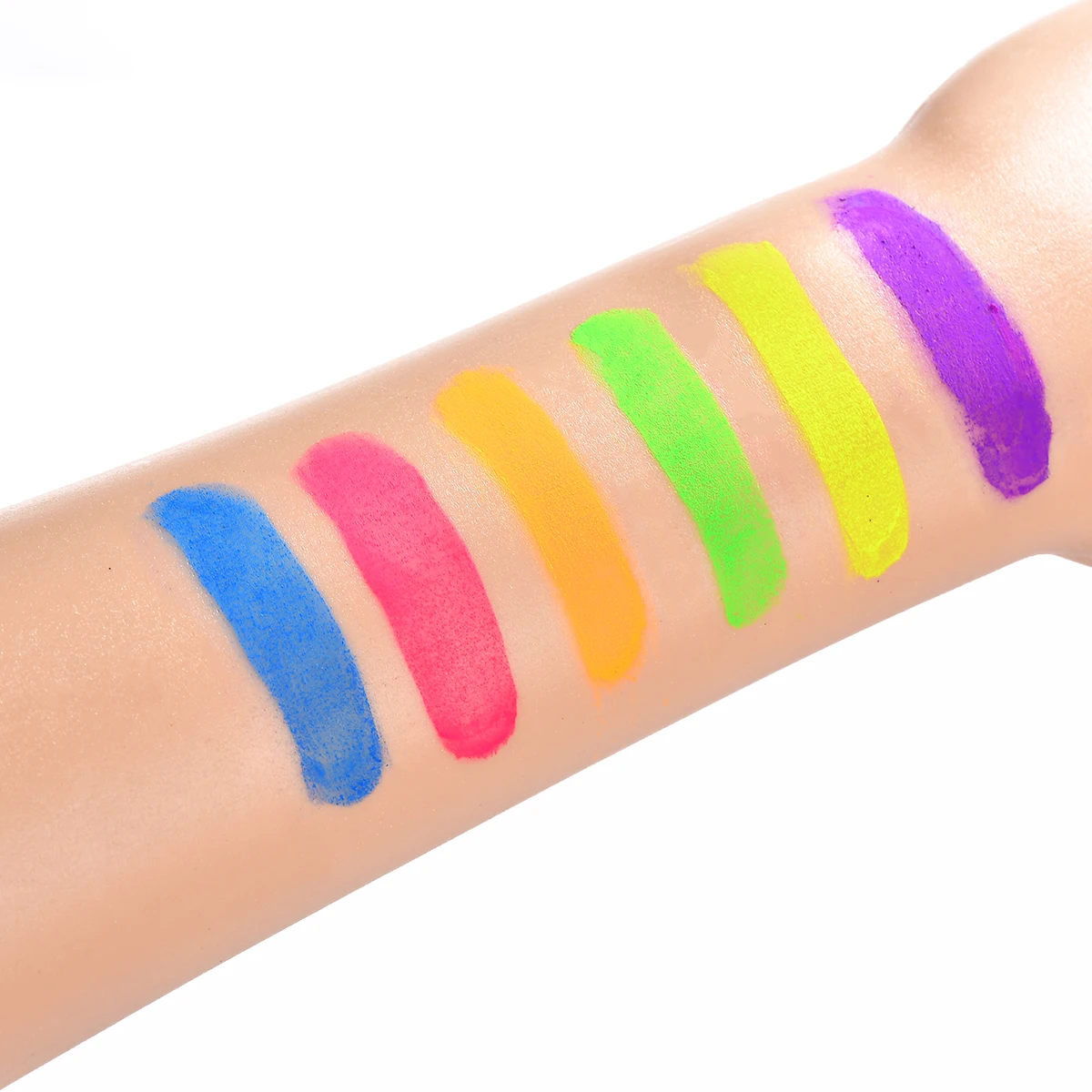 6 шт Матовый Цвет слоев ногтей порошок фиолетовый красного и синего цвета с