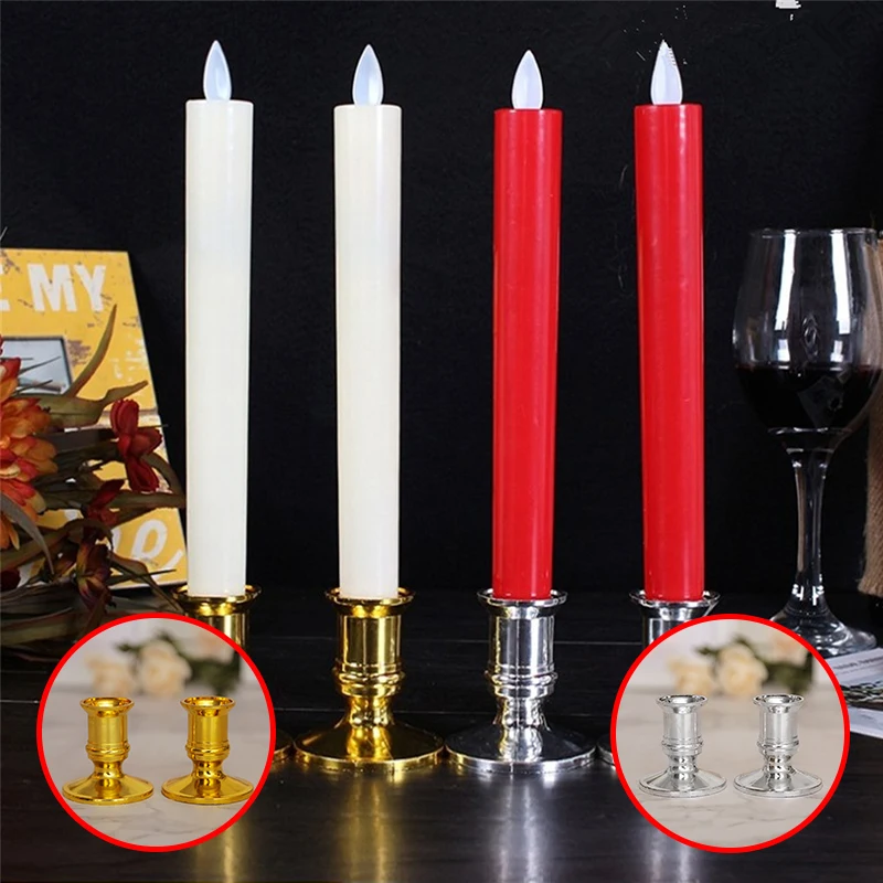 Покрытый подсвечник держатель для свечей украшения рождественской вечеринки