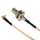 Новый модемный коаксиальный кабель BNC Гнездовой разъем для MCX Штекер правый угол разъем RG316 кабель Pigtail 15 см 6 