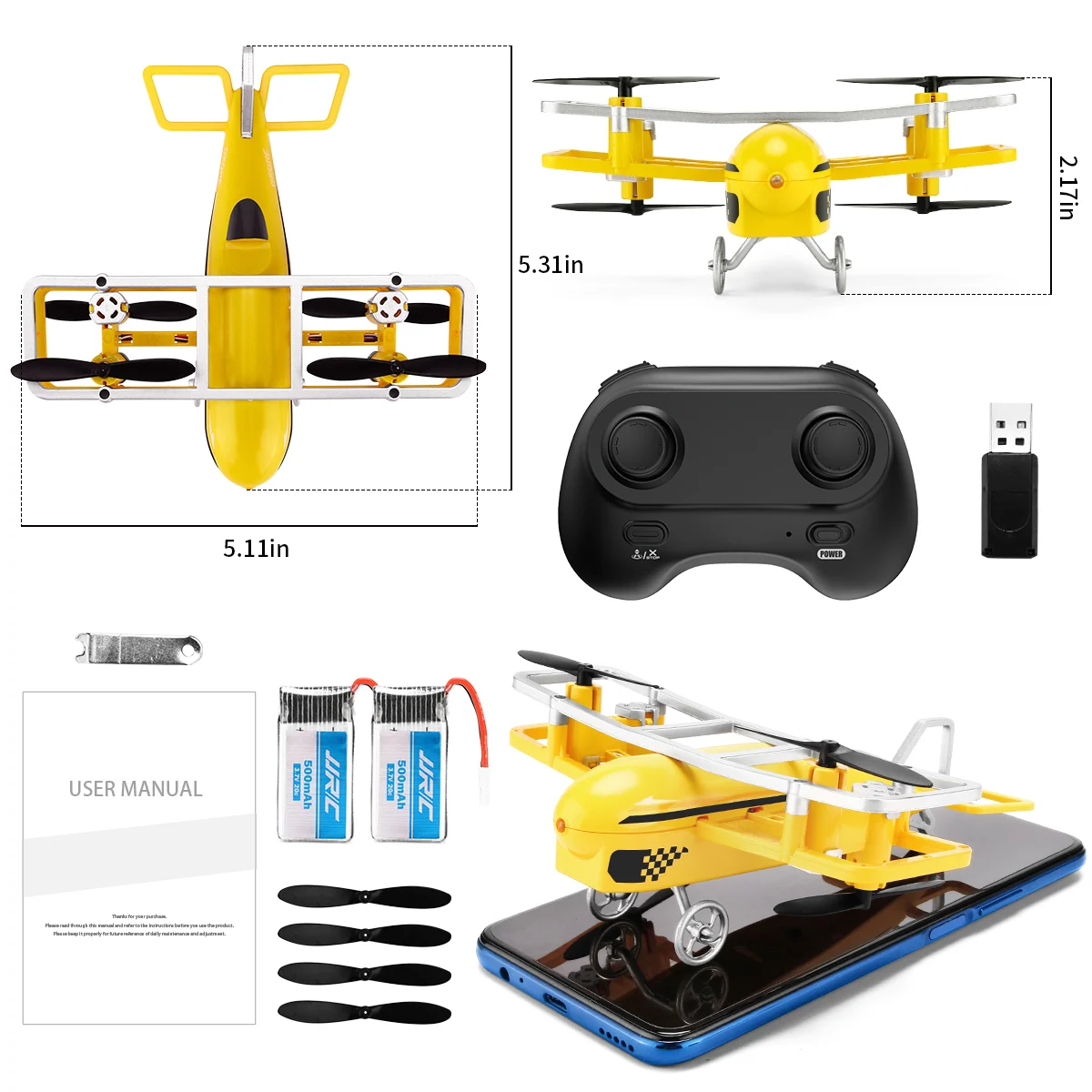 JJRC H95 мини Радиоуправляемый вертолет для мальчиков Игрушка 2 4G 360 градусов Дрон