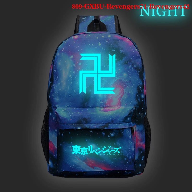 

Luminous Tokyo Revengers Cartoon Anime Backpack Schoolbag for Teenage Boys Girl Bag Harajuku Laptop Backpack Canvas Backpack Men