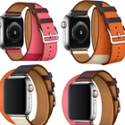Ремешок из 32 натуральной кожи для Apple Watch 45, 41, 38, 40, 42 мм, 44 мм, ремешок для iwatch Series 7654, SE
