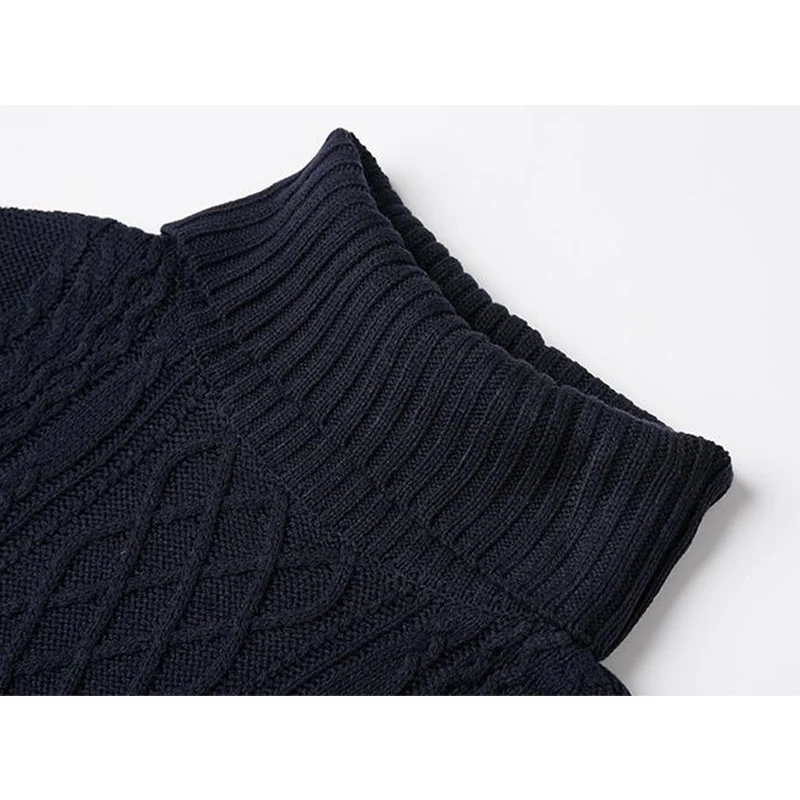 

EORUTCIZ Autumn Turtleneck Sweater Dress Women Plus Size 4XL Knitted Winter Casual Oversize Basic Dress Fashion Dress LM826
