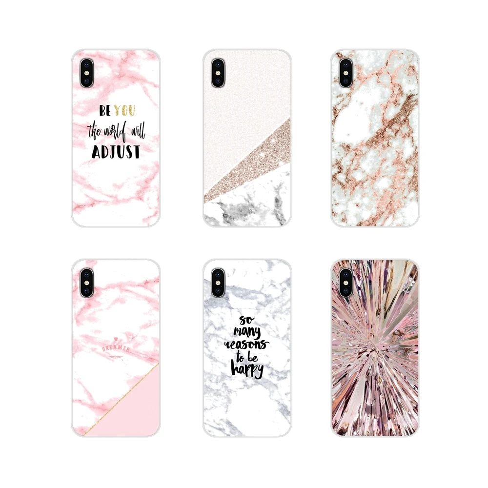 Шикарные розовые мраморные красивые силиконовые чехлы для телефонов Xiaomi Mi4 Mi5 Mi5S