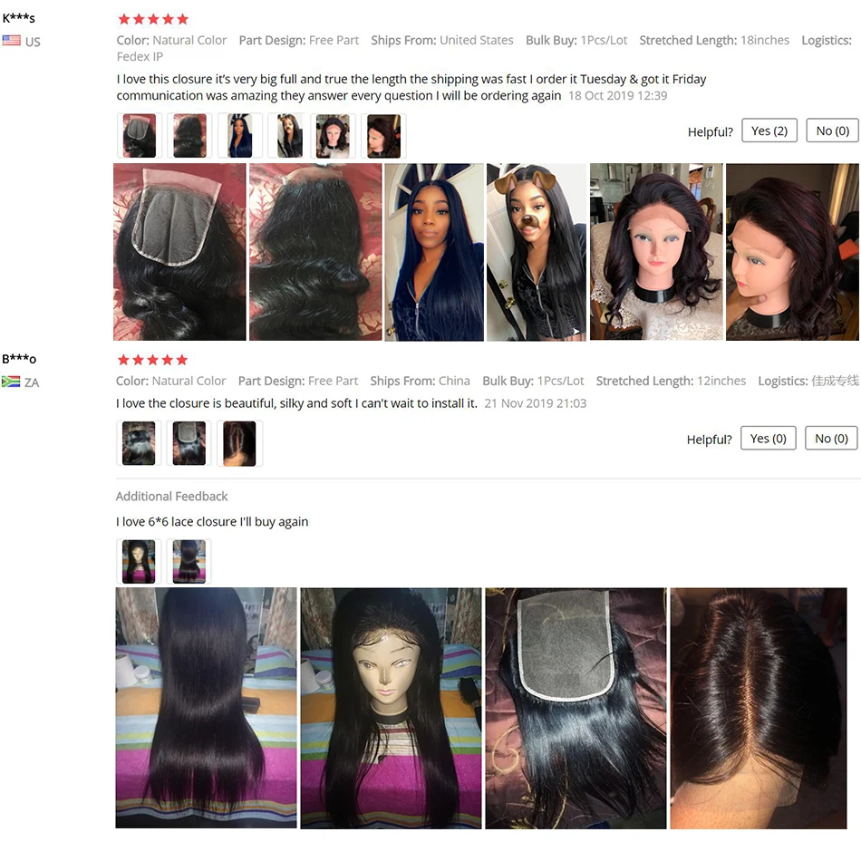 Прямые пучки с закрытием бразильские волос человеческих наращивание