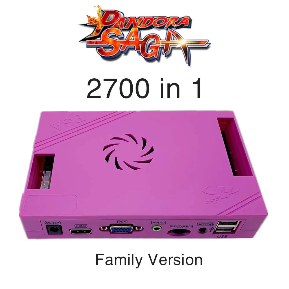 2700 в 1 Pandora Saga Box 9D семейная версия платы 40p аркадная плата для монет HD видео Jamma игры HDMI VGA FBA MAME материнская плата