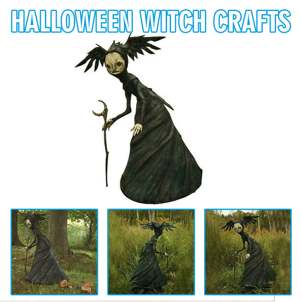 

1PC New Witch Resin Crafts Ornaments Props Decoration Tool Halloween Holiday Celebration Props Holiday Party Accessories