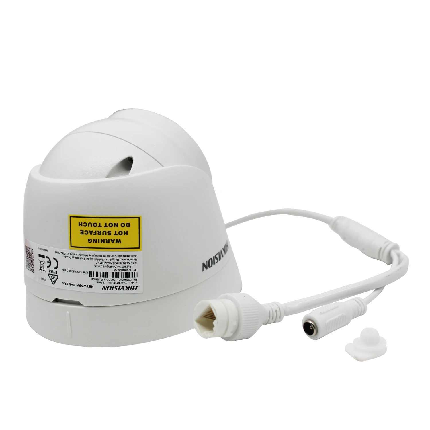 Hikvision 4 МП POE IP камера внешняя фотокамера HD револьверная PoE инфракрасное ночное