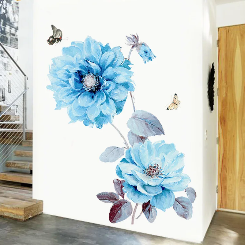 

Large 3D Flower Wall Stickers Home Decor for Bedroom Living Room Sofa TV Backdrop Murals DIY Vinyl Wall Decals
