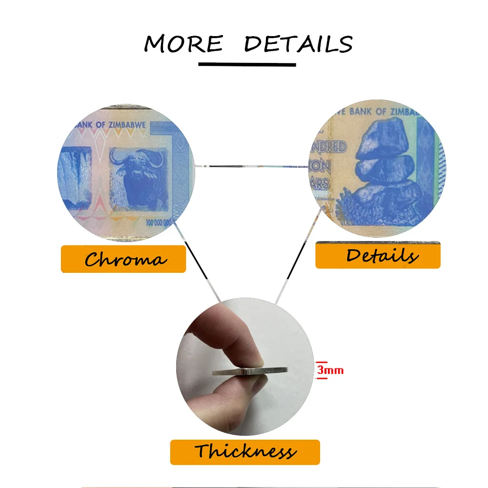 Памятные монеты Зимбабве 100 триллиантов долларов серебряные слитки