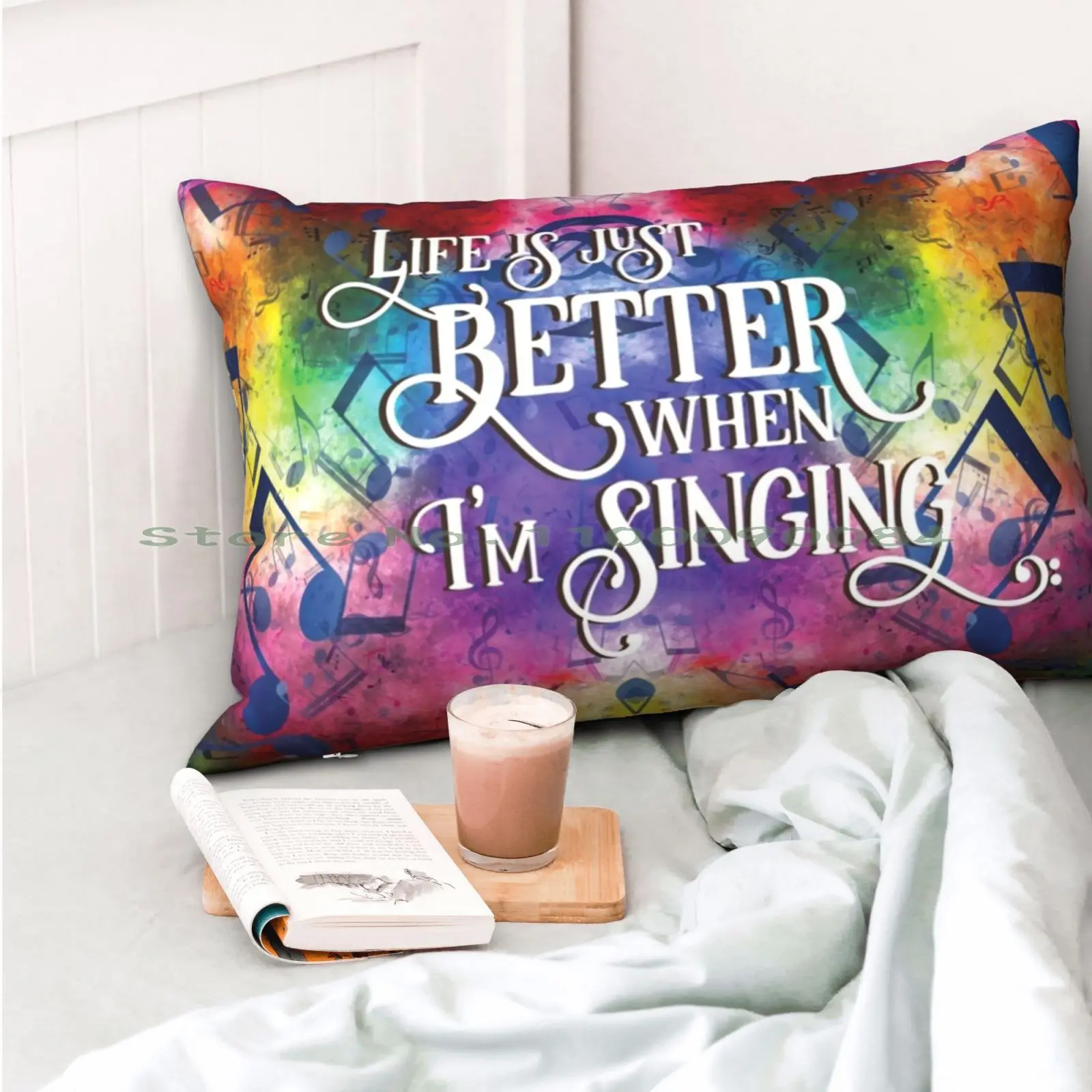 Подарочный чехол для подушки Acapella с надписью Life Is Just Better когда я пою 20x30 50*75 дивана