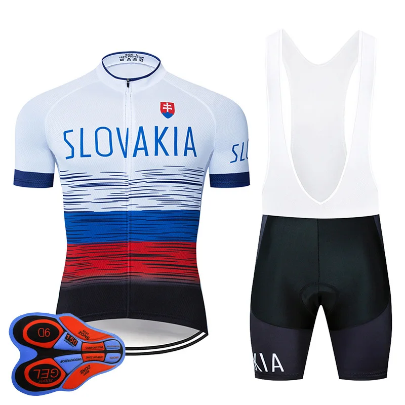 

2021 SLOVAKIA Cycling Clothing 9D Set MTB Jersey Bicycle Clothes Ropa Ciclismo Mens Quick Dry Bike Wear Short Maillot Culotte