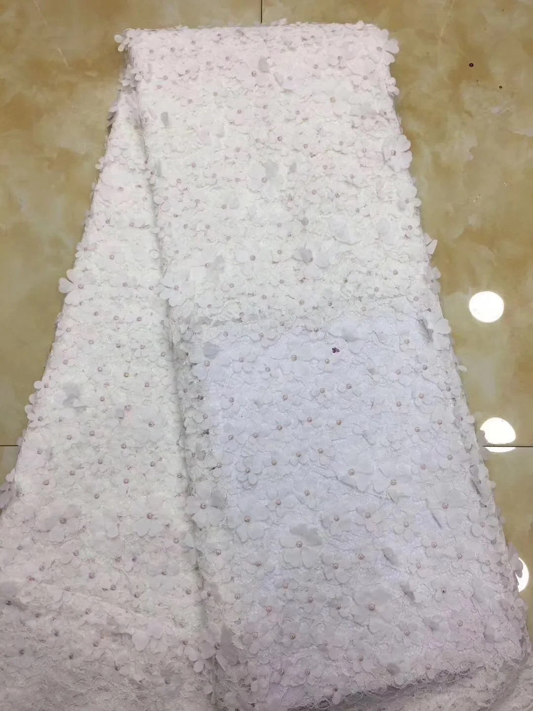 

5 yards Free Shipping Newest Nigerian Cord Lace Fabric High Quality Net Mesh Lace Guipure Party Dress African Lace Fabric D45