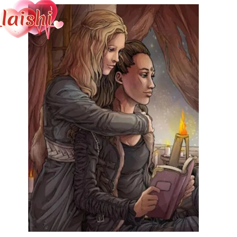 

5D алмазная живопись, мультяшная пара, круглая Алмазная вышивка, мозаика, украшение для дома, узор, «сделай сам», подарок, набор для рисования