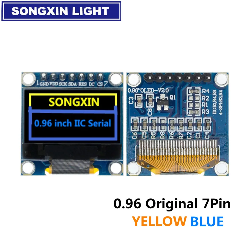 Oled модуль 2021SX 0 96 дюйма IIC серийный белый OLED дисплей 128X64 I2C SSD1306 12864 плата с ЖК
