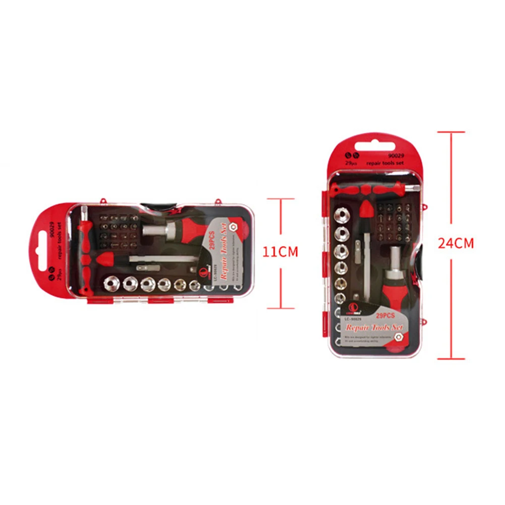 

Mini Ratchet Wrench Set Maintenance Repair Tools Socket Wrench Screw Bits Outdoor Anti-resistance Repairing Parts