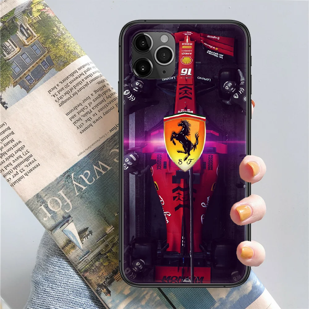 

Super ferraris Run Car Phone Case Cover Hull For iphone 5 5s se 2 6 6s 7 8 12 mini plus X XS XR 11 PRO MAX black luxury Etui 3D