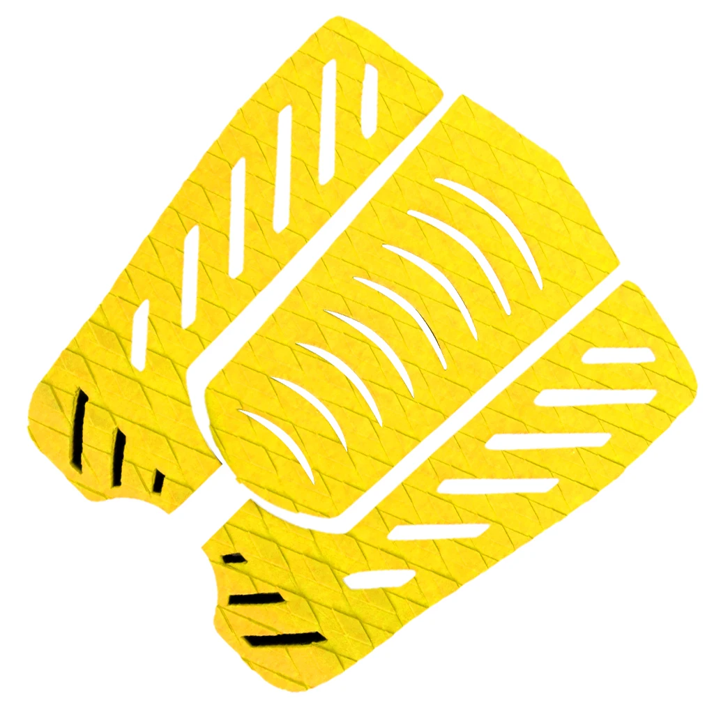 yellow 1 комплект из 3 шт. EVA противоскользящие доски для серфинга тяговые задние колодки ручки аксессуары для сёрфинга водные виды спорта, серфинг - Цвет: yellow