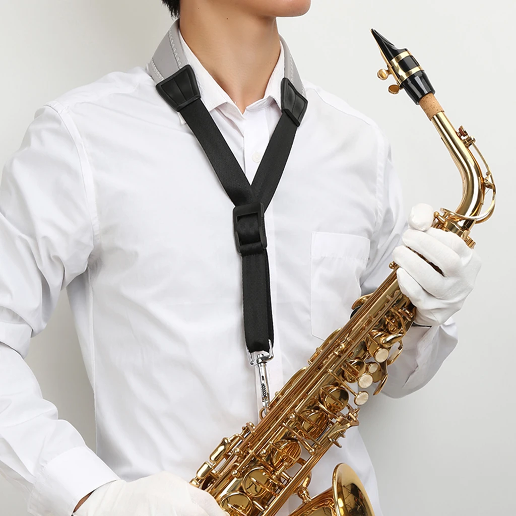

Saxophone Sax Neck Shoulder Strap Belt for Music Performance Practice Playing