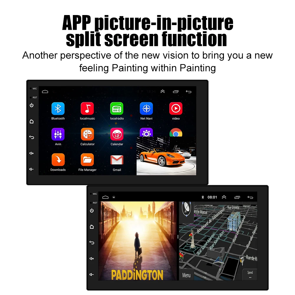 Автомагнитола 2 Din Android 9 0 Wi-Fi Bluetooth GPS карта 8 ядер Универсальная автомобильная