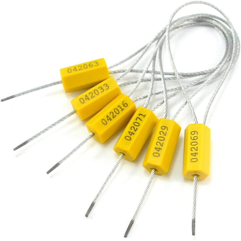 100 шт. знаменитостей Сталь безопасности кабель провод пронумерованные