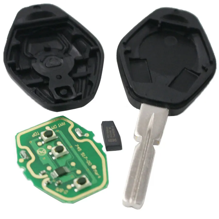 10PCS/LOT 3 Buttons Full Remote Key For BMW 5 7 SERIES E38 E39 E46 315MHZ/433MHZ HU58 + ID44 CHIP | Автомобили и мотоциклы