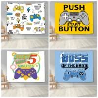 gamer tapestry bedroom wall hanging tapestries game control wall hanging blanket for teen boys bedroom living room decor
